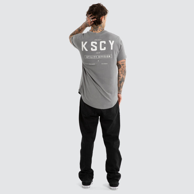 Division Dual Curved Tee Steel Grey