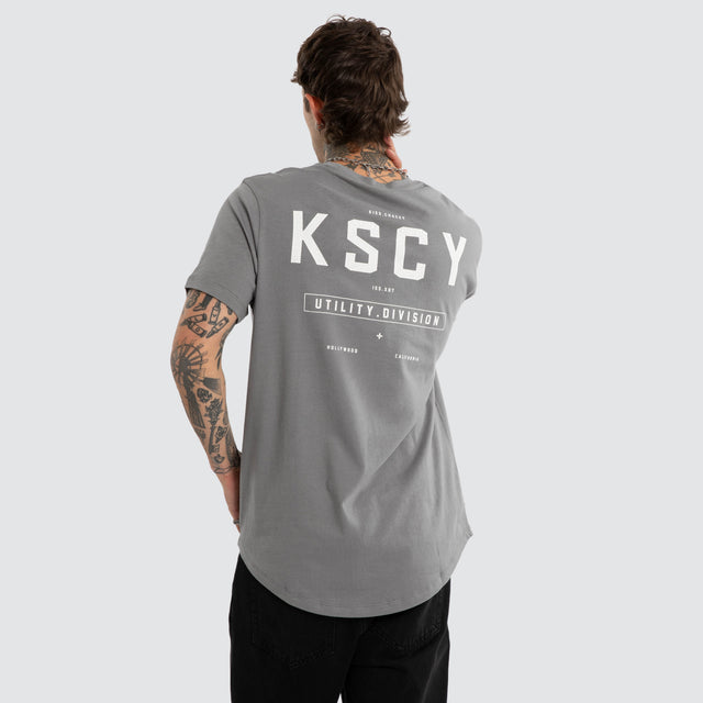 Division Dual Curved Tee Steel Grey