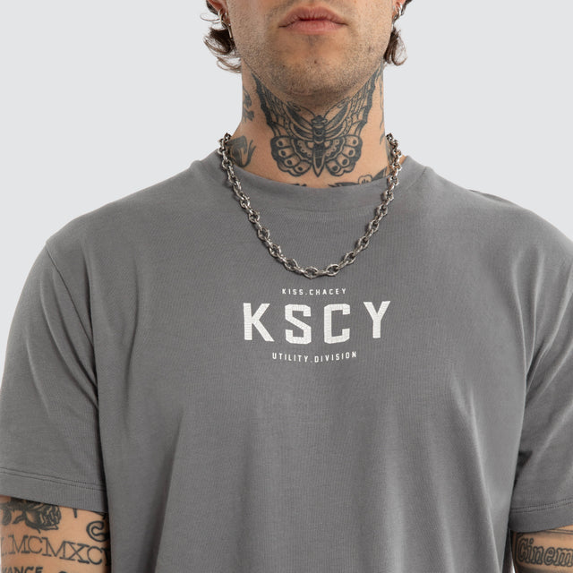 Division Dual Curved Tee Steel Grey