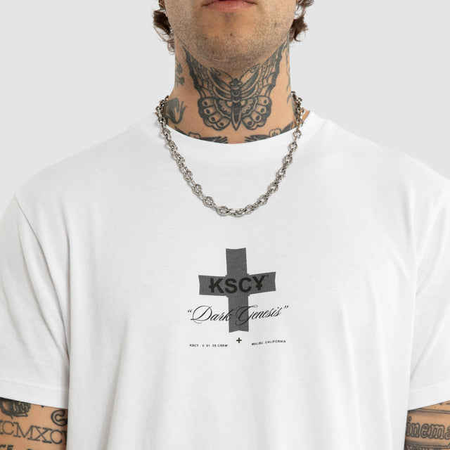 Resolved Dual Curved Tee Optical White
