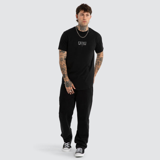 Dream Dual Curved Tee Jet Black/Castle Rock