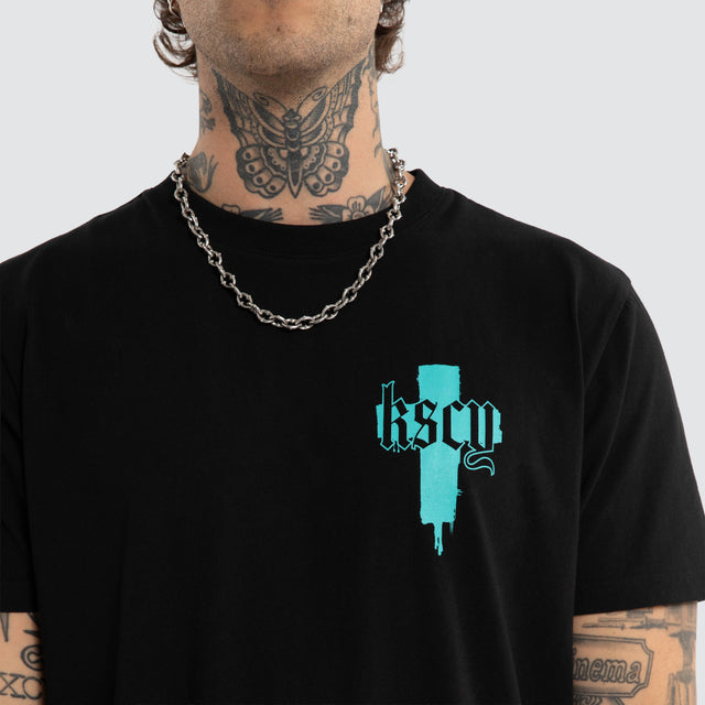 Church Dual Curved Tee Jet Black