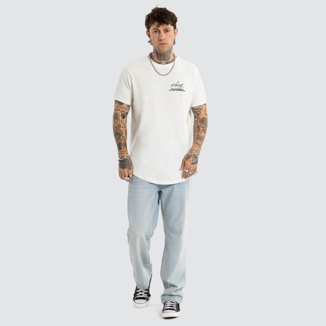 Prodigy Dual Curved Tee Natural White