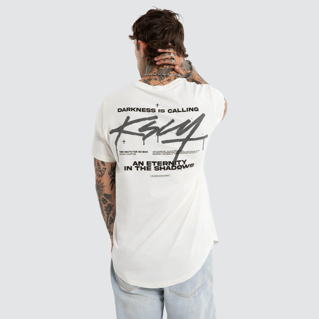 Prodigy Dual Curved Tee Natural White