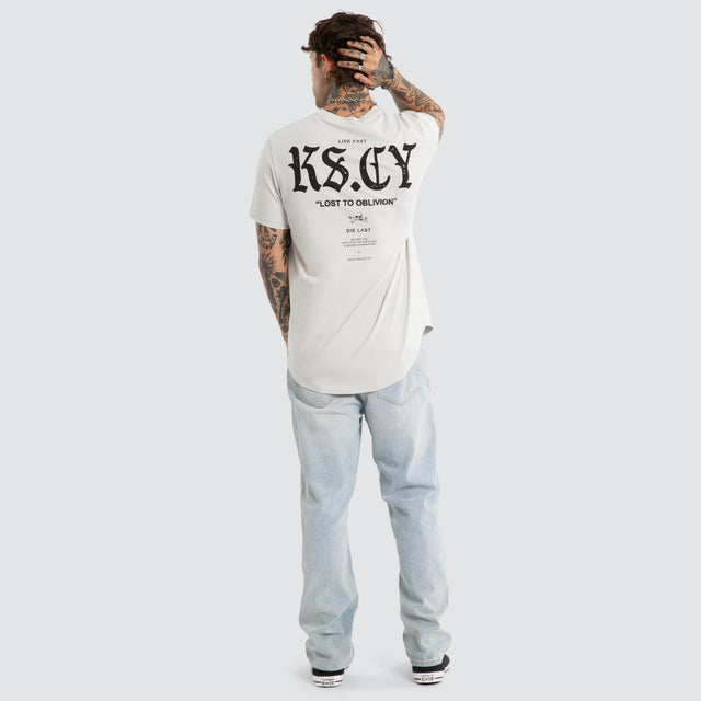 England Dual Curved Tee Glacier Grey