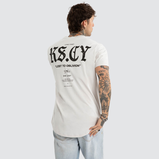 England Dual Curved Tee Glacier Grey