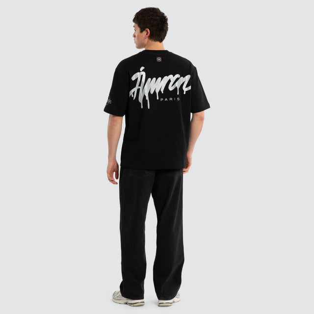 Vogue Oversized Loopback Tee Jet Black