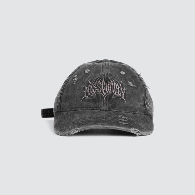 Veiled Dad Cap Jet Black