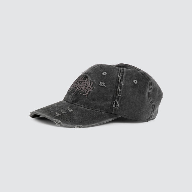 Veiled Dad Cap Jet Black