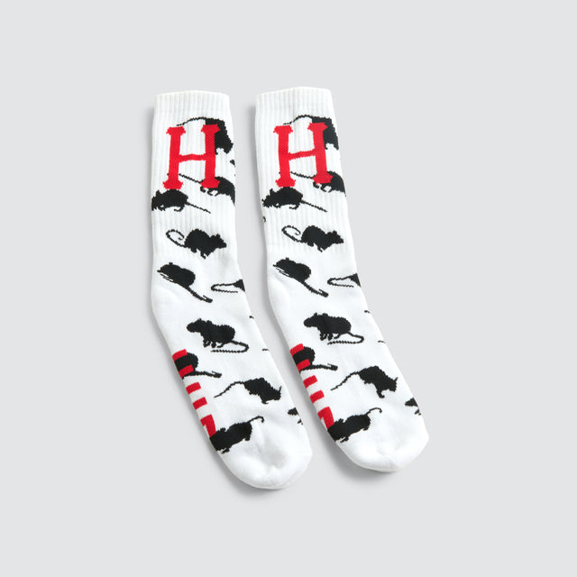 Year of the Rat Socks White