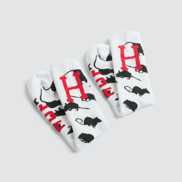 Year of the Rat Socks White
