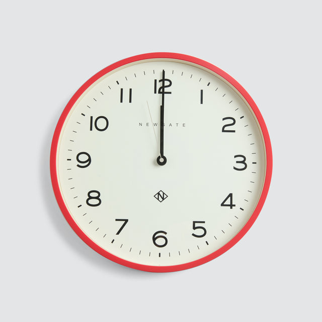 Number Three Echo Clock Red