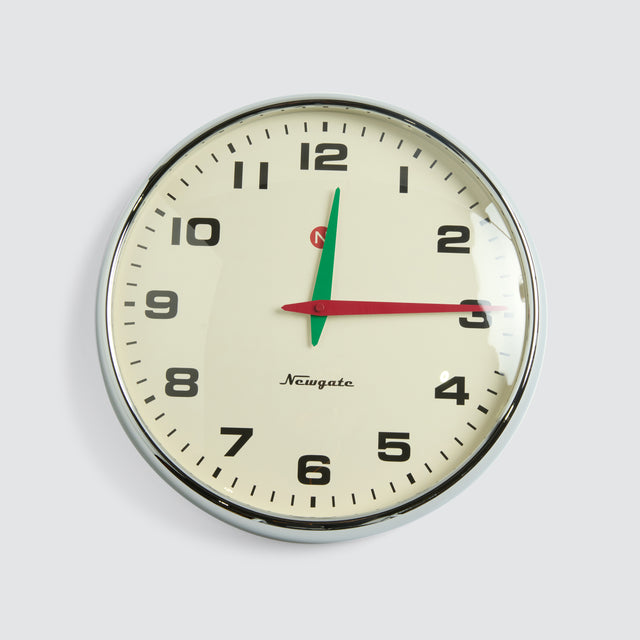 Superstore Wall Clock Chrome