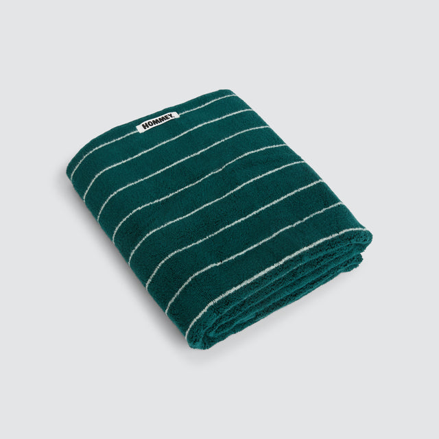Bath Towel - Pinstripe Hunter