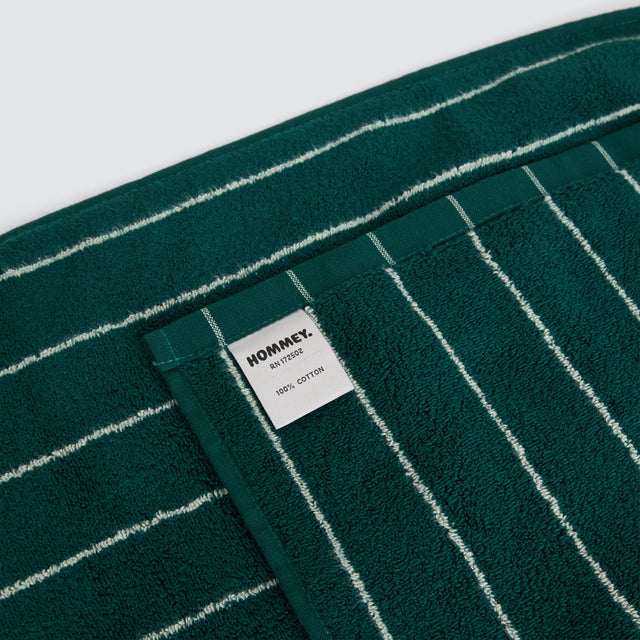 Bath Towel - Pinstripe Hunter