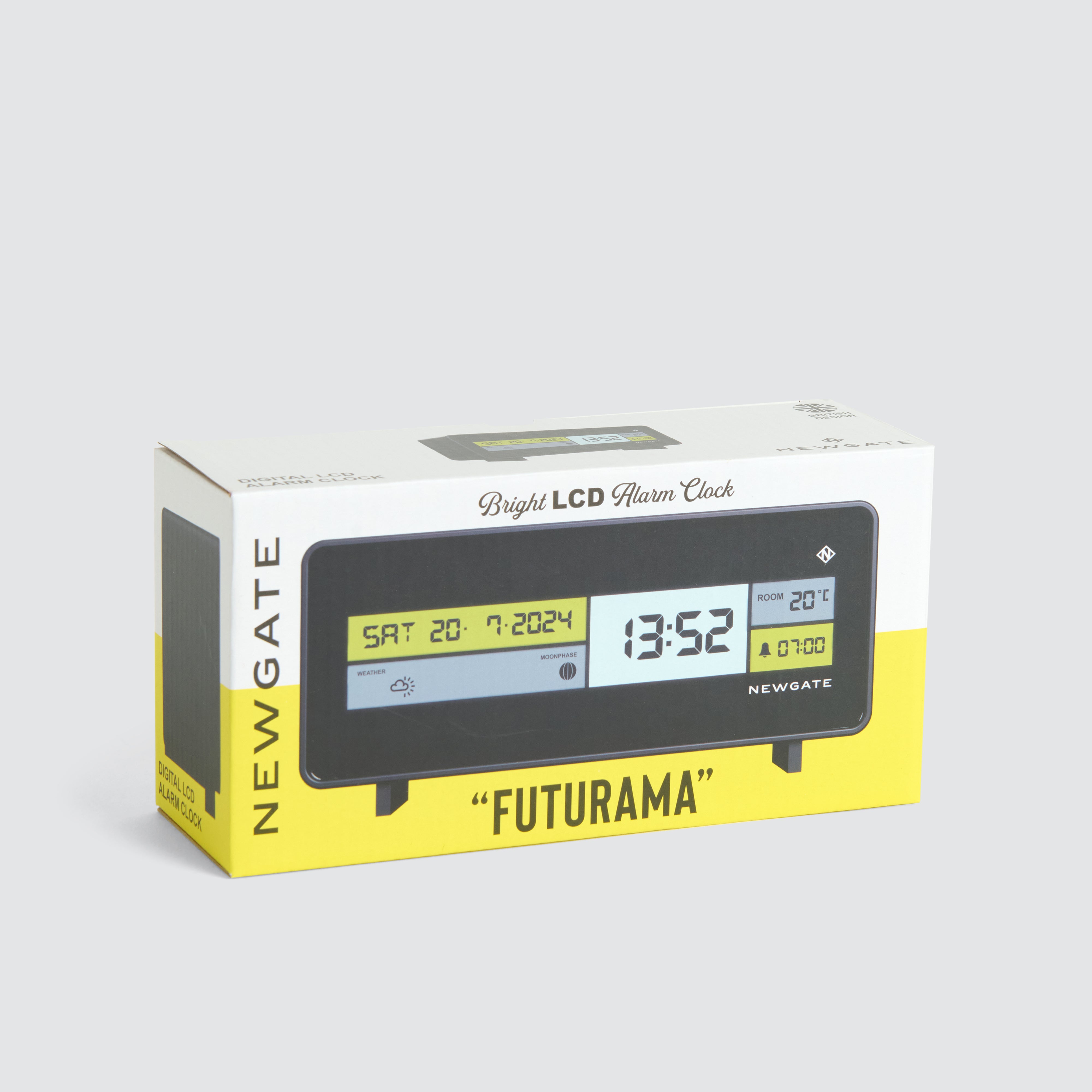 Futurama LCD Alarm Clock Black | Neverland Store