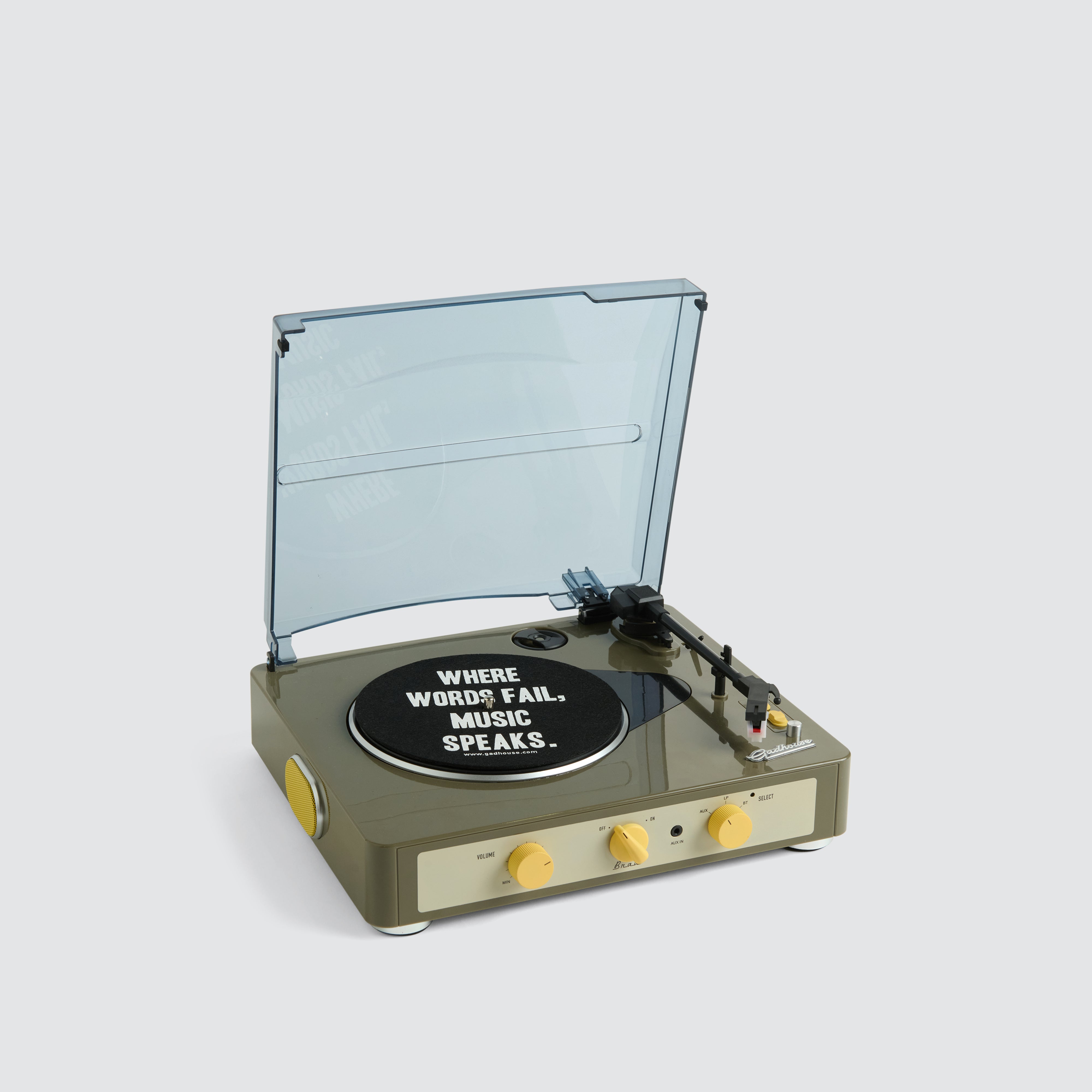 Gadhouse Brad MKII Record Player Grey | Neverland Store