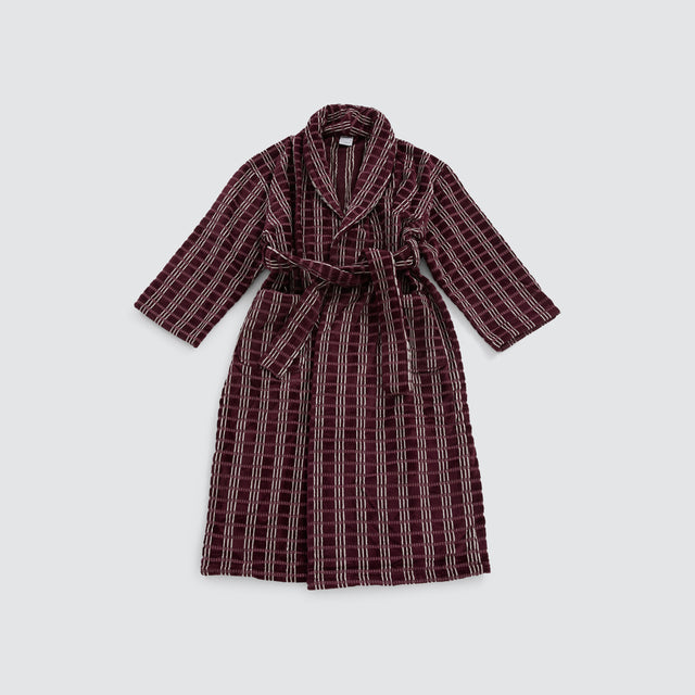 Adult Robe - Core Stripes Blackberry
