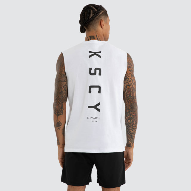 Vigor Split Hem Muscle Optical White