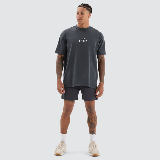 Structure Box Fit Tee Pigment Black