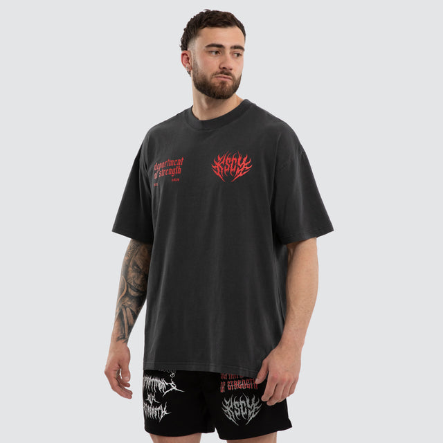 Cannibal Pump Cover Street Tee Pigment Black