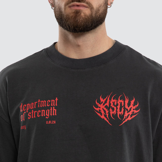 Cannibal Pump Cover Street Tee Pigment Black