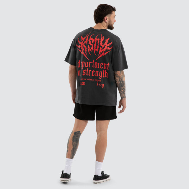 Cannibal Pump Cover Street Tee Pigment Black