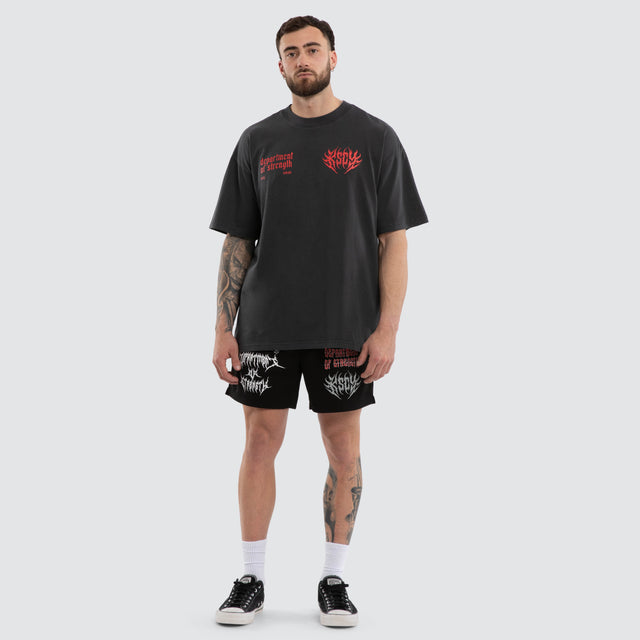 Cannibal Pump Cover Street Tee Pigment Black