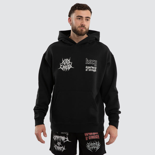 Lineup Relaxed Hoodie Jet Black
