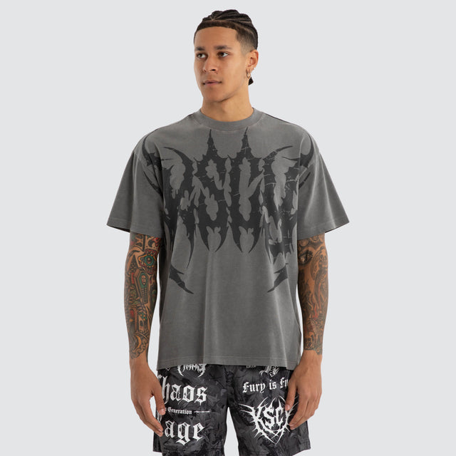 Sandman Pump Cover Raptor Tee Pigment Frost Grey