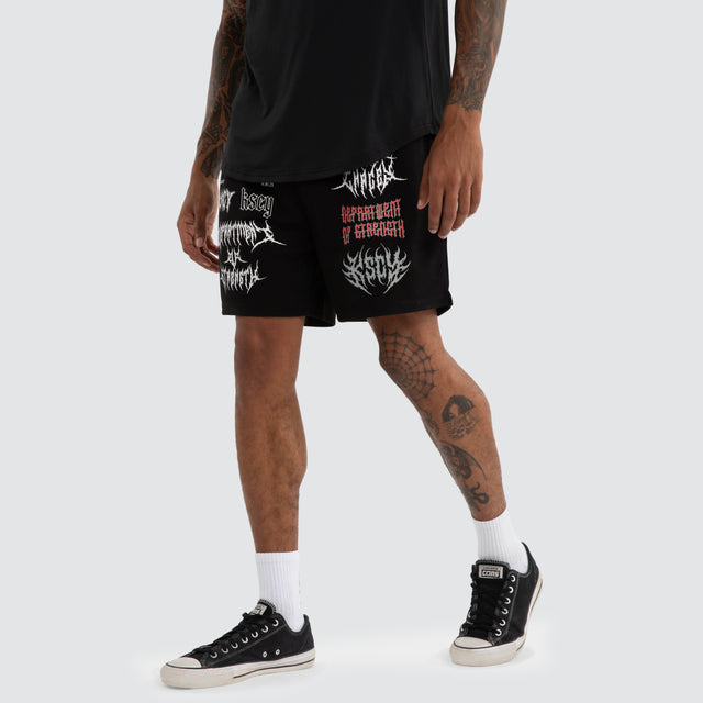 Doom Mesh Short Jet Black