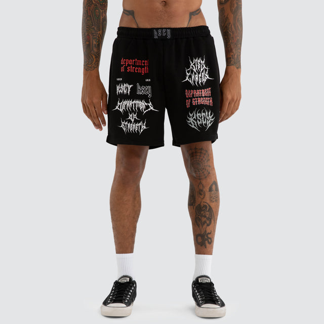 Doom Mesh Short Jet Black