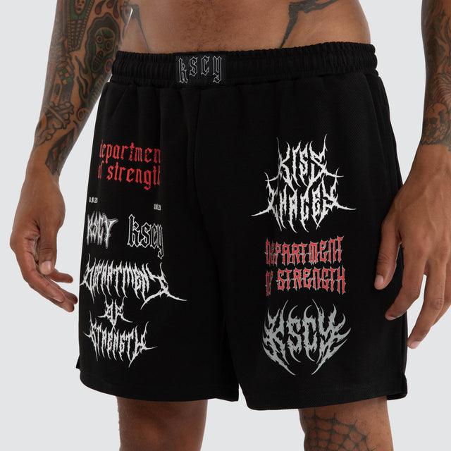 Doom Mesh Short Jet Black