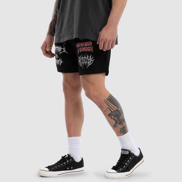 Doom Mesh Short Jet Black