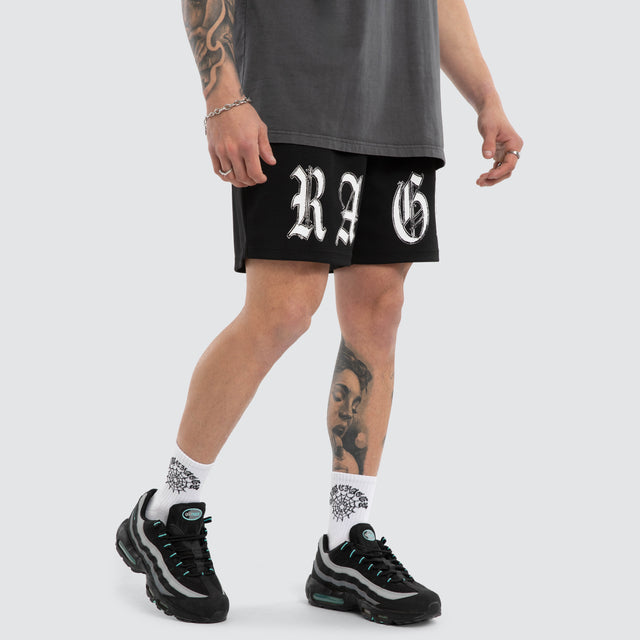 Rage Mesh Short Jet Black