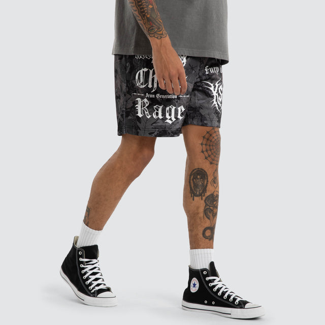 Chaos Rage Mesh Trackshort Dark Camo