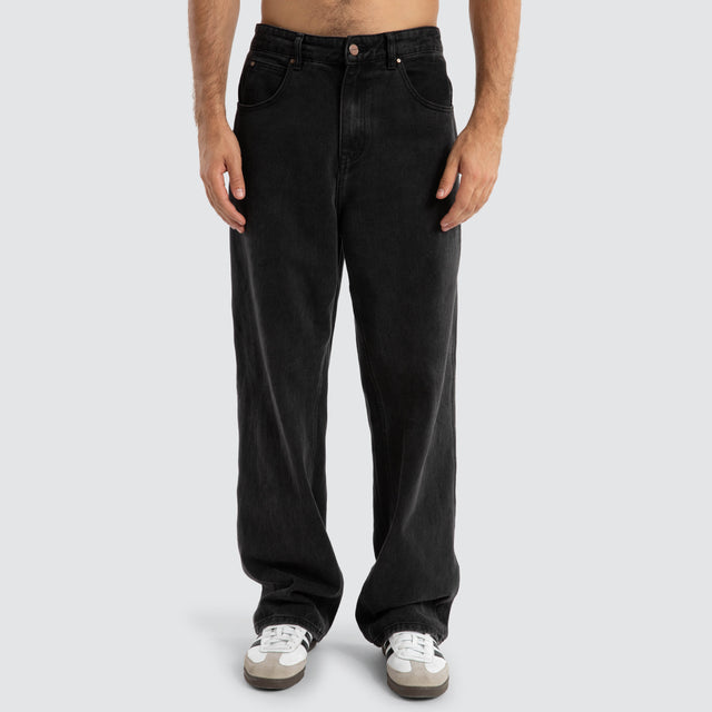 Dillon Baggy Fit Jean Washed Black