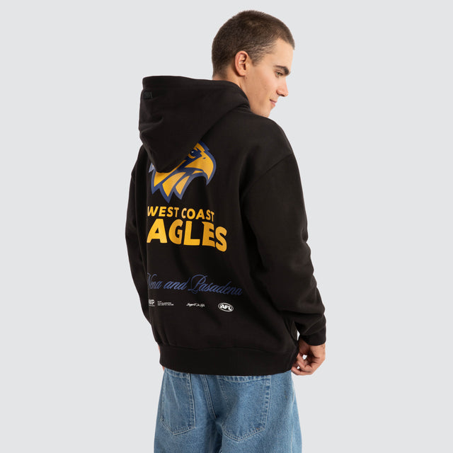 West Coast Eagles AFL Season Hoodie Jet Black