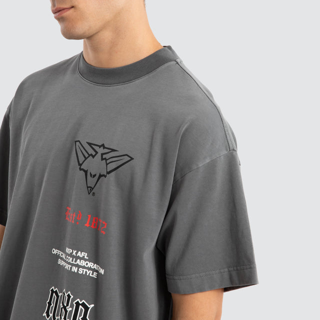 Essendon Stack Tee Pigment Charcoal