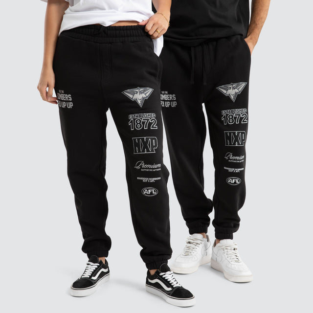 Essendon Bombers AFL Mono Trackpants Jet Black