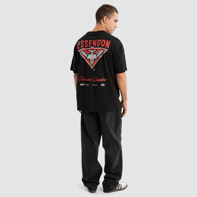 Essendon Bombers AFL Season Tee Jet Black