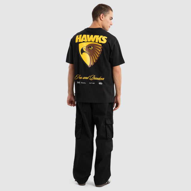 Hawthorn Hawks AFL Season Tee Jet Black