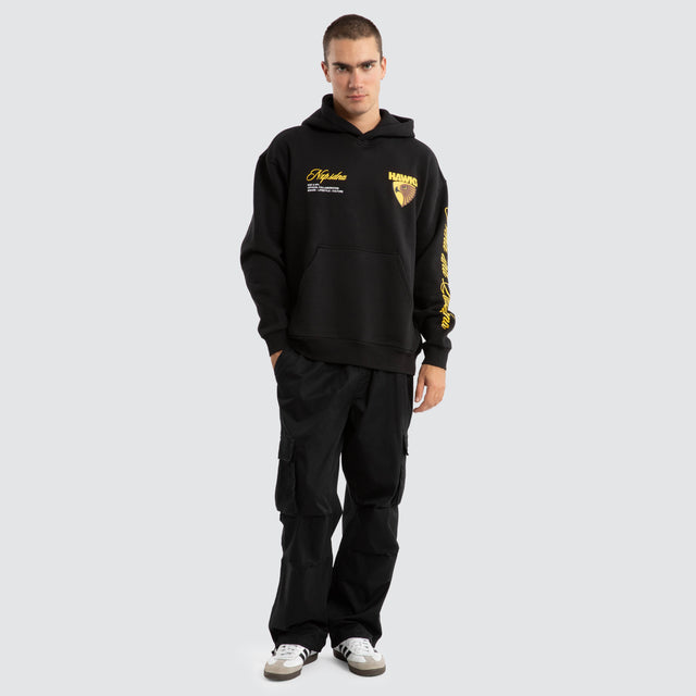 Hawthorn Hawks AFL Season Hoodie Jet Black