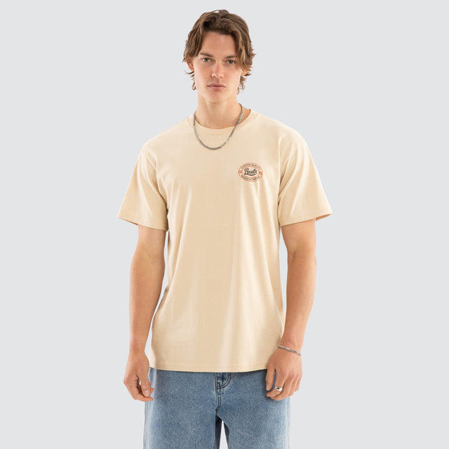Hitch Short Sleeve Tee Cream