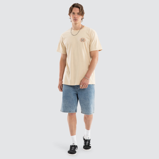 Hitch Short Sleeve Tee Cream