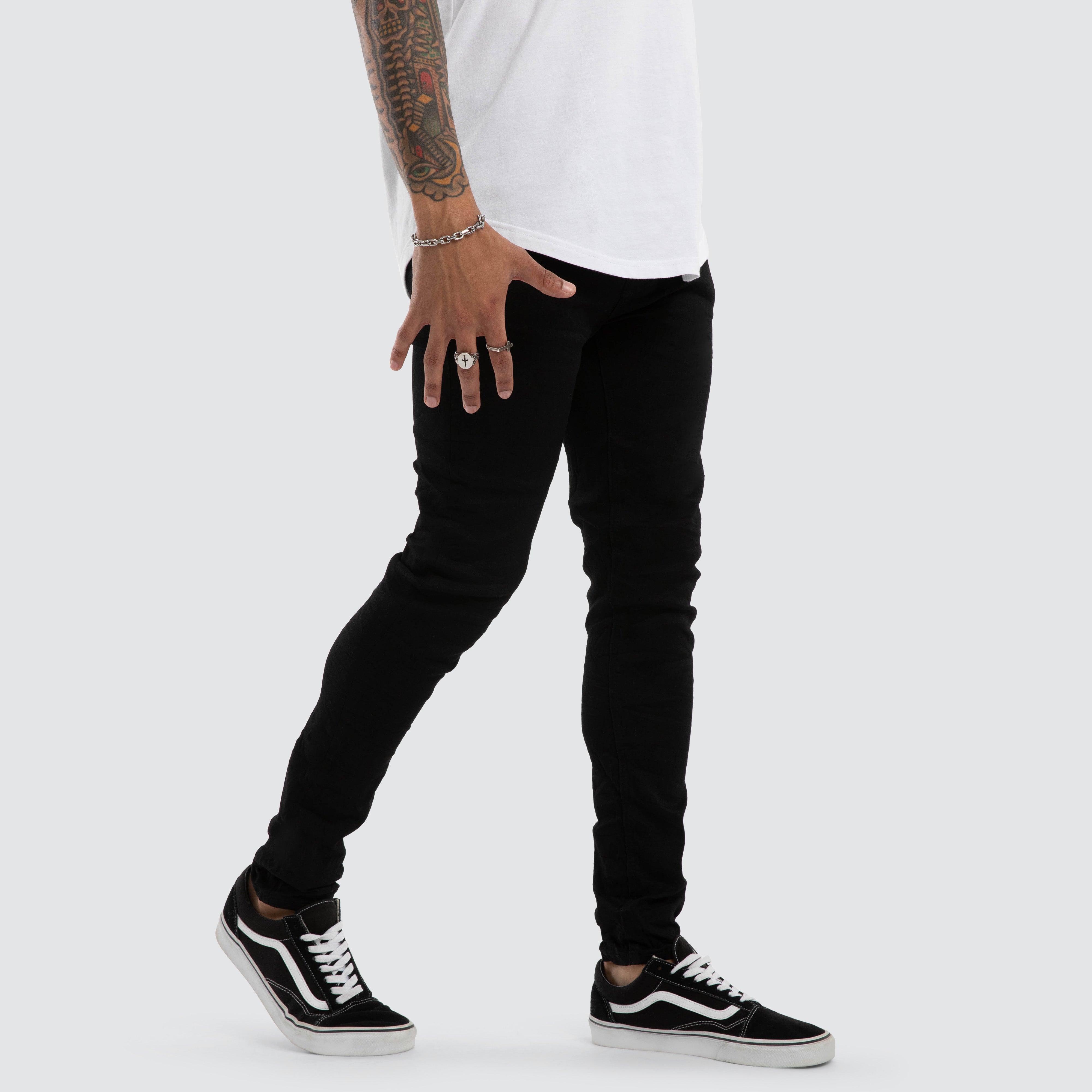 KSCY K1 Super Skinny Fit Jeans in Black | Neverland Store