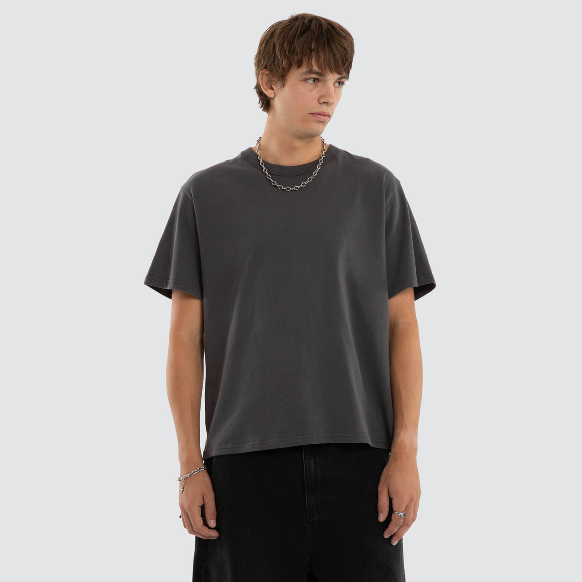 KSCY Break Even Rocker Tee in Grey | Neverland Store