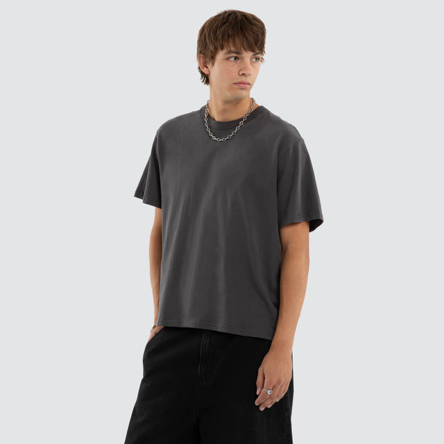 Break Even Rocker Tee Asphalt