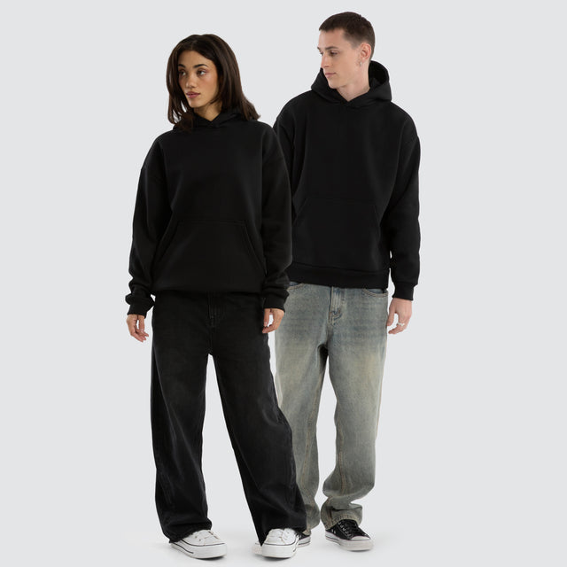 Weyburn Relaxed Hoodie Jet Black