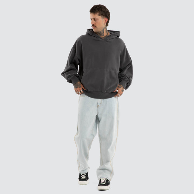 Burnout Balloon Hoodie Pigment Asphalt